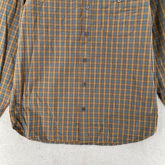 New OUTERKNOWN Shirt Mens MED Long Sleeve Button Up Plaid Organic Cotton Hemp - Picture 5 of 15